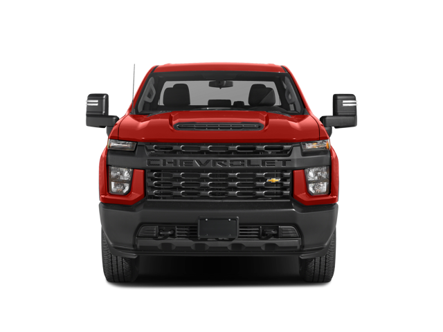 red Silverado chassis cab front look