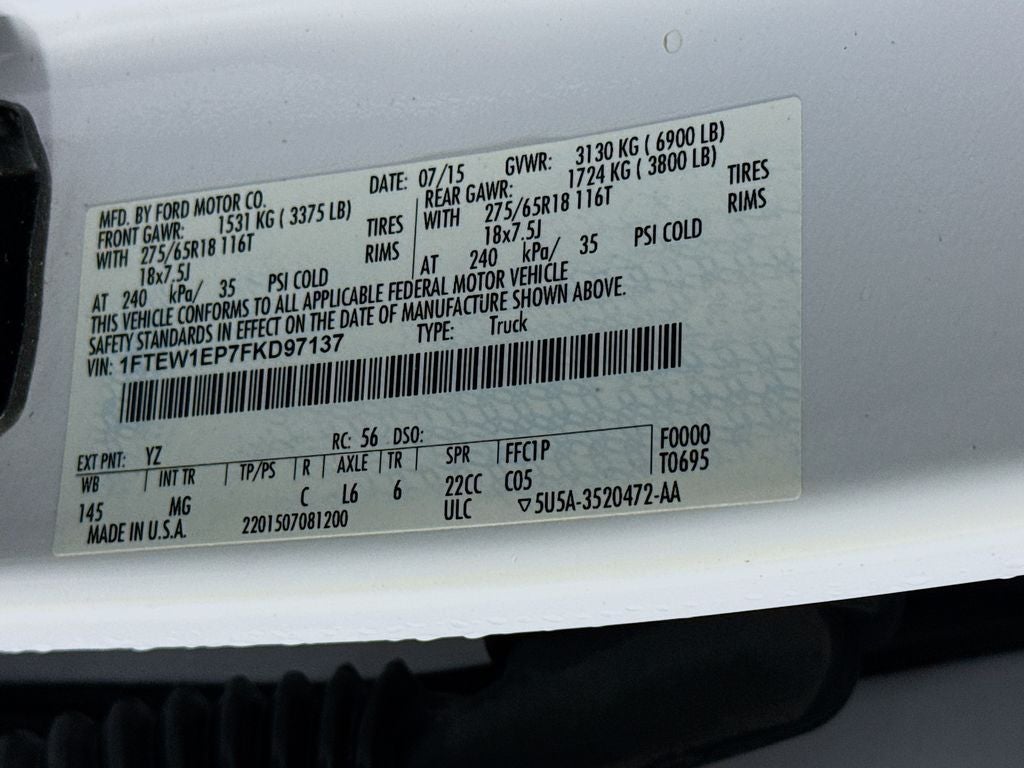 2015 Ford F-150 XLT