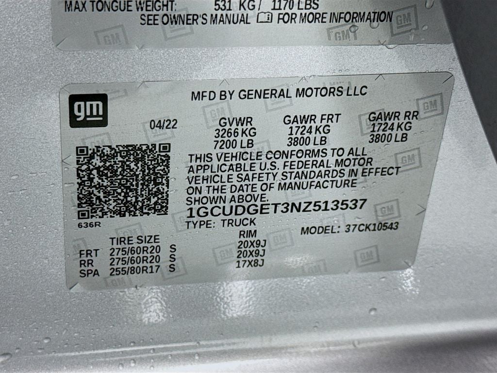 2022 Chevrolet Silverado 1500 LTZ