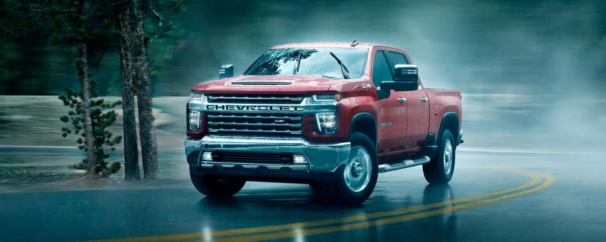 Silverado chassis cab side view red color