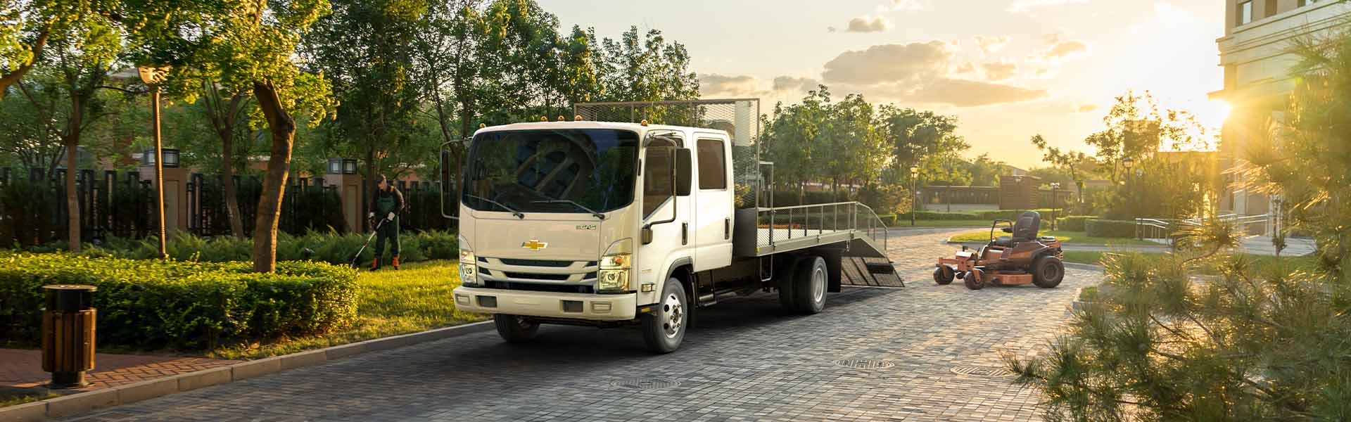 2024 Chevrolet Low Cab Forward Truck at sunset